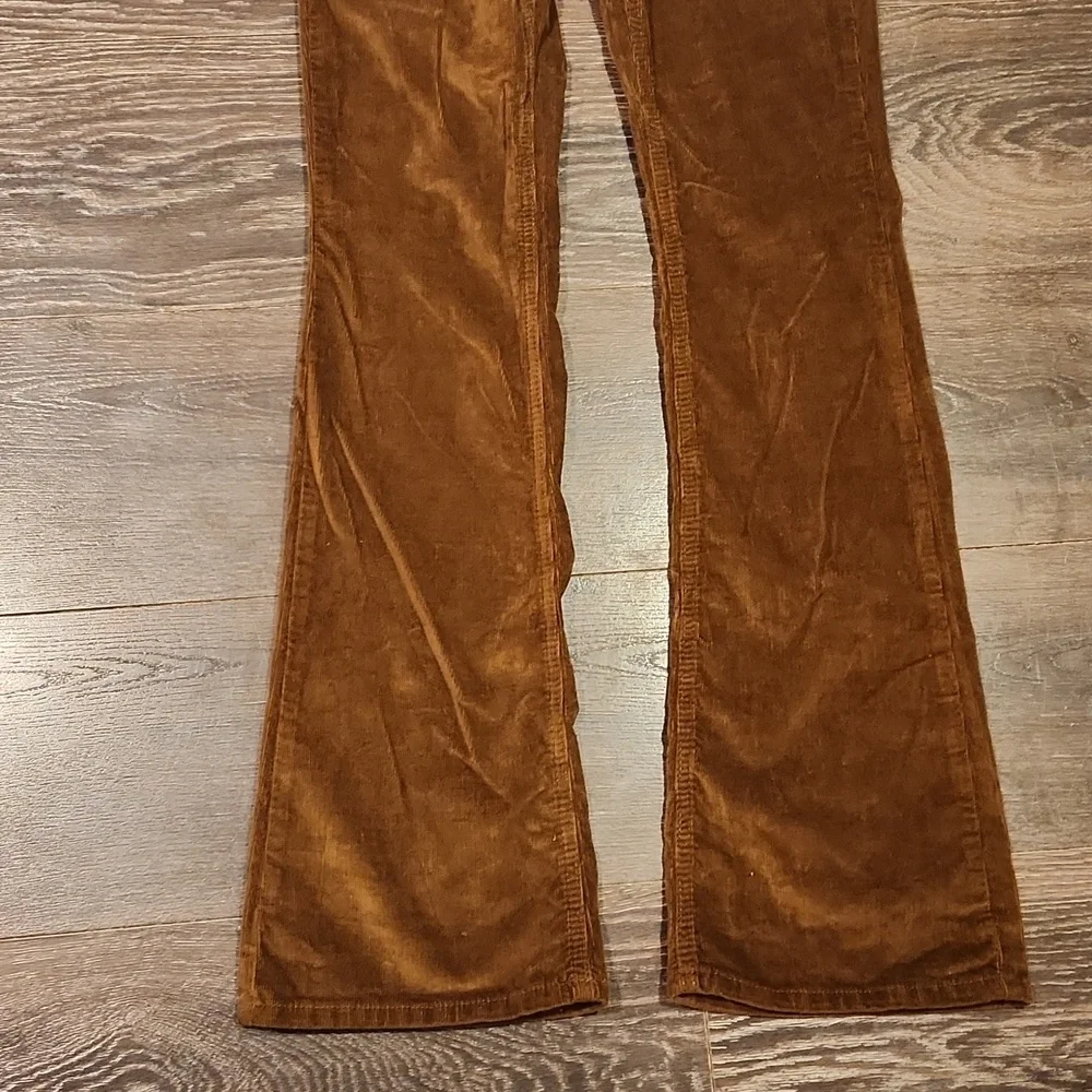 ❤️ NWT! ANTONIO MELANI ARIA HIGH RISE FLARE CORDUROY PANTS / JEANS In SEPIA, 2